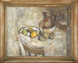 Jean Welz; Still Life: Earthenware and Fruit