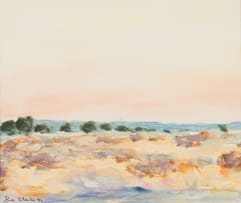 Alice Elahi; Sunset over Biesebvlakte, N. E. Etosha