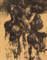 Ezrom Legae; Abstract Faces; Abstract Figures, two