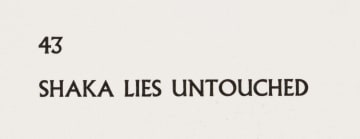 Cecil Skotnes; Shaka Lies Untouched, no. 43