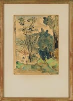 Maud Sumner; Landscape with Cottage and Trees
