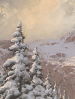 Laszlo Neogrady; Winter Mountain Landscape