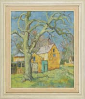 Gregoire Boonzaier; Yellow House and Large Tree