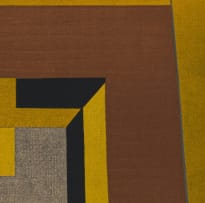 Victor Vasarely; Abstract in Brown and Yellow