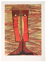 Cecil Skotnes; Abstract Figure with Square Head