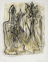 Bettie Cilliers-Barnard; Figural Abstract Composition