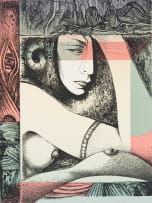 Armando Baldinelli; Composition with Profile of a Woman