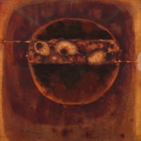 Aileen Lipkin; Abstract Composition with Circular Shape