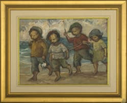 Amos Langdown; Children on the Beach