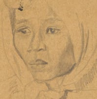 Maggie Laubser; Woman with Headscarf