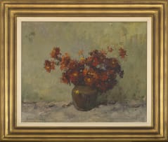 Adriaan Boshoff; Still Life with Chrysanthemums