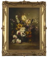 Albert Pallandre; Flowers in a Vase