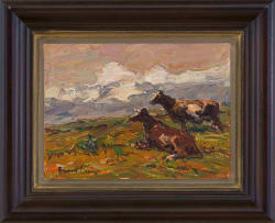 Adriaan Boshoff; Landscape with Cattle