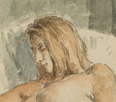 Robert Broadley; Nude Asleep in a Chair