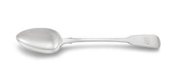 A William IV silver 'Fiddle' pattern basting spoon, possibly William Bateman II, London, 1834