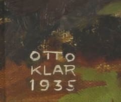 Otto Klar; Valley with Hamlet