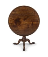 A George II mahogany tripod table, circa 1750