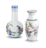 A Chinese enamelled bottle vase, Republic period, 1868-1912