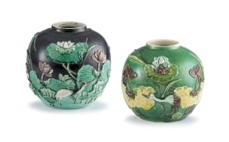 A Chinese fahua style enamelled vase, late 19th century