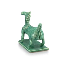 Nico Masemola; A Viridian-glazed Pony with Raised Leg