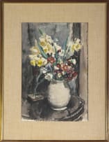 Robert Broadley; Flowers in a Vase