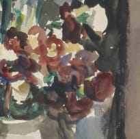 Robert Broadley; Flowers in a Vase