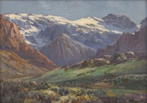 Hugo Naudé; Winter Landscape, Ceres