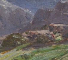Hugo Naudé; Winter Landscape, Ceres