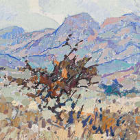 Johannes Blatt; Landscape with Purple Mountains