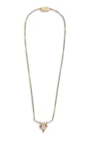 Diamond and 14ct gold necklace