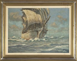 George William Pilkington; Ship in Full Sail