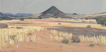 Piet van Heerden; Landscape with Hill
