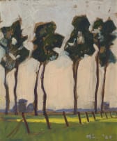 Maggie Laubser; Landscape with Trees