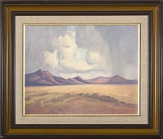 Jacob Hendrik Pierneef; Landscape with Mountains Beyond