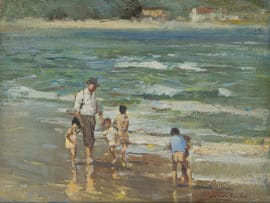 Errol Boyley; Figures on the Beach