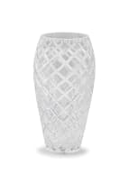 A cut-glass vase, modern