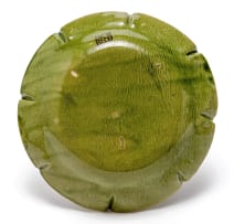 Hylton Nel; Green Dish with Indented Border