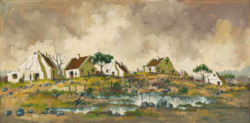 Mel Brigg; Cape Village Scene