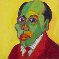 Richard Mudariki; Portrait in Green