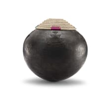 A burnished fired clay ukhamba, Nesta Nala (1940-2005), 1998