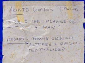 Gordon Froud; The Measure of a Man??