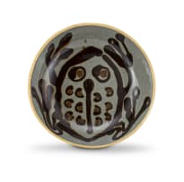 A brown and celadon-glazed earthenware bowl, Jeremy Wafer (1953-)