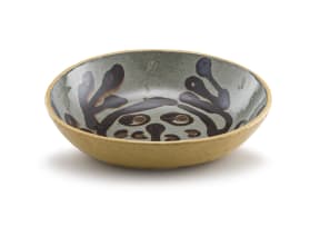 A brown and celadon-glazed earthenware bowl, Jeremy Wafer (1953-)
