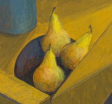 Susan Helm Davies; Pears and Coffee Pot in Box