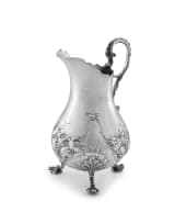 A Victorian silver milk jug, Charles Thomas Fox & George Fox, London, 1842