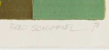 Fred Schimmel; Abstract Landscapes, two