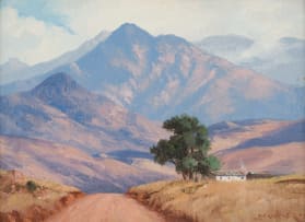 Willem Hermanus Coetzer; Road through Mountain Landscape