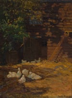 Bertha Everard; Ducks in a Yard