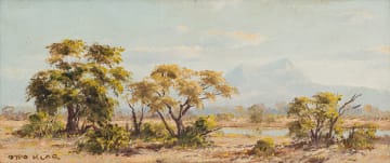 Otto Klar; Landscape with Water