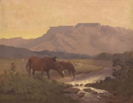 Allerley Glossop; Horses in a Mountainous Landscape